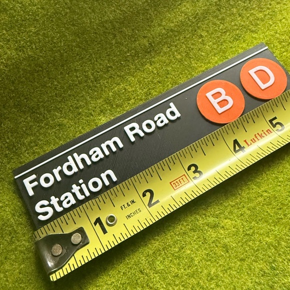 Fordham railroad Subway Sign MTA station manhattan nyc tourist city train - Picture 3 of 6